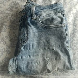 Distressed Light Wash Jeans